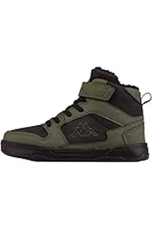 Kappa Lineup Fur K Unisex Kids, Zapatillas niños, Green, 29 EU
