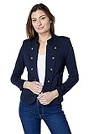 Tommy Hilfiger Chaqueta de músico Tommy clásica y Abierta para Mujer, Capitán del Cielo, S
