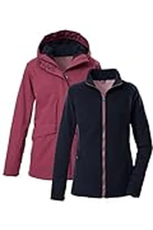 Killtec Chaqueta funcional 3 en 1 para mujer con capucha y forro polar con cremallera KOW 189 WMN JCKT, , 46, 43311-000