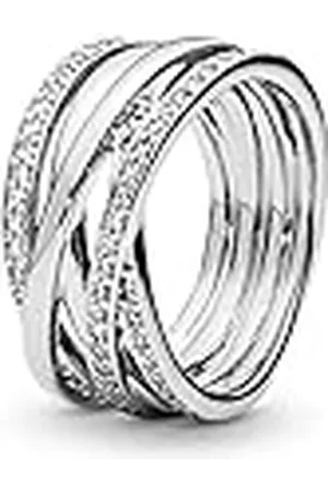 PANDORA Anillo 190919CZ-56 Mujer Plata Blanco Circonita