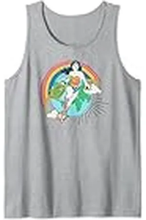 Amazon DC Comics Wonder Woman Lasso Rainbow World Camiseta sin Mangas