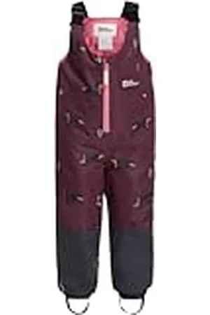 Jack Wolfskin Gleely 2L Ins Print Bib K Pantalones para Senderismo, , 8-9 años Unisex niños