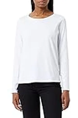 Marc O’ Polo Marc OߴPolo Mujer Camiseta de manga larga de algodón orgánico Regular fit, (White), M