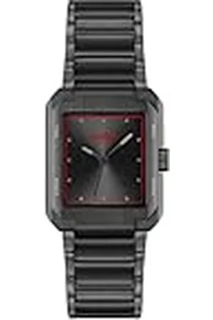 HUGO BOSS Reloj con Movimiento de Cuarzo de Tres Manecillas para Hombre Colección #Thrive Analog con Correa de Acero Inoxidable Negra - 1530383