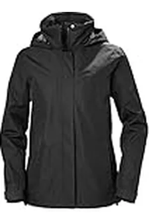Helly Hansen Womens Aden Rain Jacket, L, Black