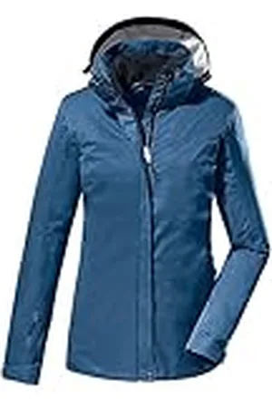 Killtec Mujer Chaqueta funcional/chaqueta de exterior con capucha con cremallera KOS 133 WMN JCKT, dunkel ozean, 44, 38383-000