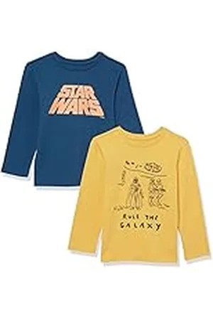 Amazon Disney | Marvel | Star Wars Camisetas de Manga Larga Niño, Pack de 2, , 2 años