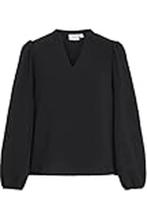 VILA Virella V-Neck L/S Top-Noos Blusas, , 36 Mujeres