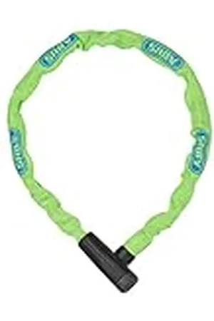 Abus Candado de cadena Steel-O-Chain 5805K - Candado de acero para bicicletas - Nivel de seguridad 5 - 75 cm - Amarillo/Verde