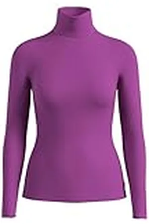 QS by s.Oliver 2158299 Camiseta de Manga Larga con Cuello Alto, , S para Mujer