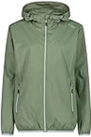 CMP Chaqueta de lluvia para mujer con capucha fija Chaqueta de lluvia para mujer