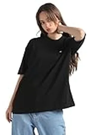 Calvin Klein Jeans Embro Badge Boyfriend tee J20J222568 Camisetas de Punto de Manga Corta, , L para Mujer