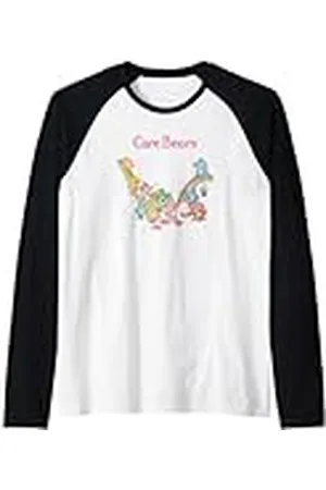 Care Bears Vintage Classic Rainbow Group Heart Poster Camiseta Manga Raglan