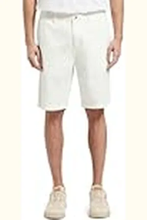 Scotch&Soda Stuart-Pantalones Cortos de Sarga de algodón teñido Informales, White 0006, 31W para Hombre