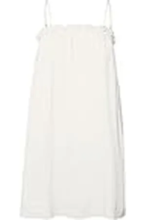 VERO MODA Vmnatali Nia Singlet-Vestido Corto, Blanco Nieve, M para Mujer