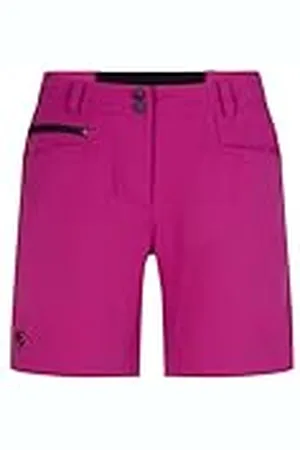 Ziener Neja Pantalones Cortos de Senderismo para Mujer, Transpirables, de Secado rápido, elásticos, Color Ciruela, Talla 46