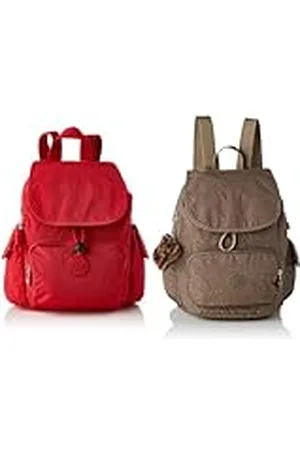 Kipling City Pack Mini, Mochilas para Mujer, Red Rouge (Multicolor), Talla única City Pack S, Mochila para Mujer, Marrón True Beige, Talla única