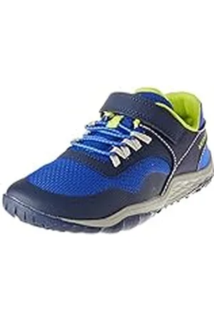 Merrell Trail Glove 7 A/C, Zapatillas, Blue/Lime, 29 EU