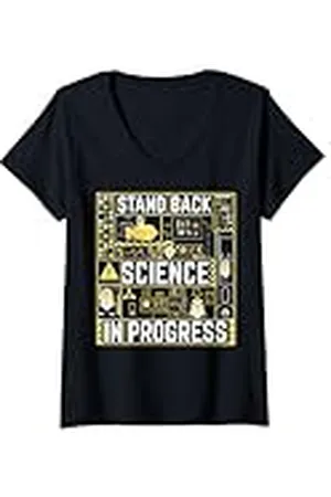 Minions Mujer Los de Despicable Me frenan la ciencia en progreso Camiseta Cuello V