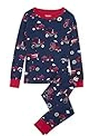 Hatley Organic Cotton Long Sleeve Printed Pyjama Set Conjuntos de Pijama, , (Talla del Fabricante: 12 años) para Niños