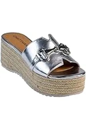 Chattawak 18hchloeargent37, Sandalia con talón Mujer, Plata, 37 EU