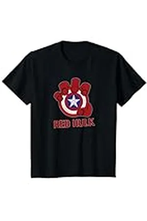 Marvel Niños Red Hulk Shield Camiseta