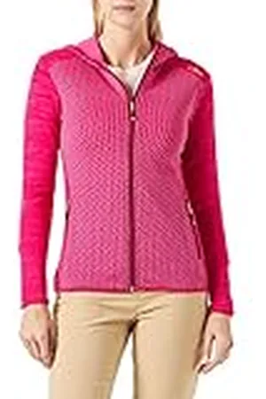CMP Chaqueta de mujer de forro polar elástico con capucha fija, , XXS