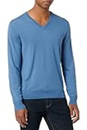 Hackett Gmd Merino Silk V NCK Suéter pulóver, , XXXL para Hombre