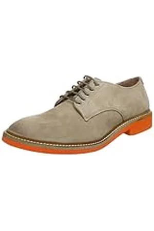 SELECTED Sel Theo Suede 16030244 - Zapatos de Cordones de Cuero para Hombre, Color marrón, Talla 46