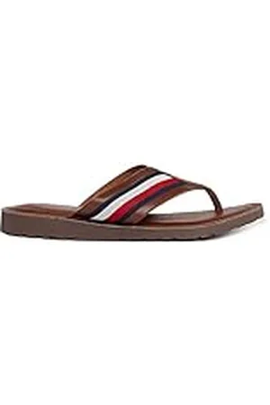 Tommy Hilfiger Core Hilfiger Toe Post Sandal FM0FM05011, Chancla de Dedo Hombre, Marrón (Winter Cognac), 41 EU