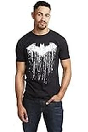 DC Comics Originals Batman Paint Camiseta, Negro, M para Hombre