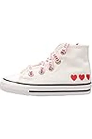 Converse Toddler White All Star Hi Trainers-UK 4 Infant