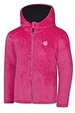 Dare 2B Dare2B - Forro Polar con Capucha para niños (250 g/m², Cremallera Completa, con Bolsillos Canguro, Color Rosa, 13 años)