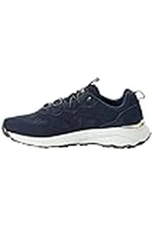 Jack Wolfskin Dromoventure Knit Low M, Zapatillas para Caminar Hombre, Azul Noche (Night Blue), 47 EU