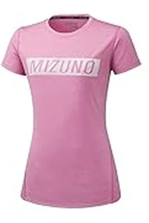 Mizuno Impulse Core Graphic - Camiseta para Mujer, Color Rosa y Blanco, Mujer, Camisetas., J2GA9734-64, , Medium