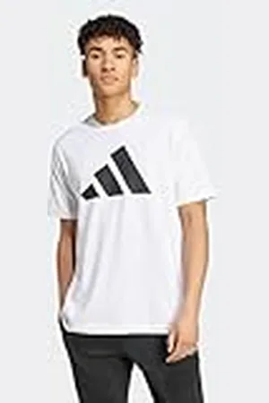 adidas Hombre PWR 3 Graphic tee, White, M Tall