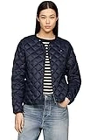 Tommy Hilfiger Cazadora Acolchada Mujer Down Quilted Collarless con Botones, , XXS