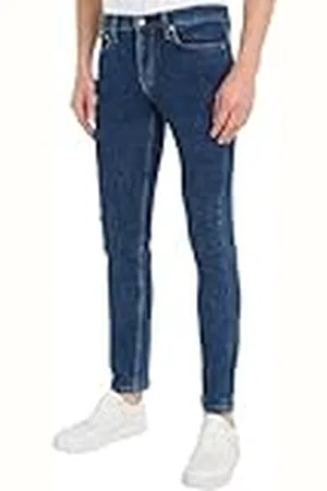 Calvin Klein Jeans Delgado, Jeans Hombre, Denim (Dark Blue Denim), 30W / 30L