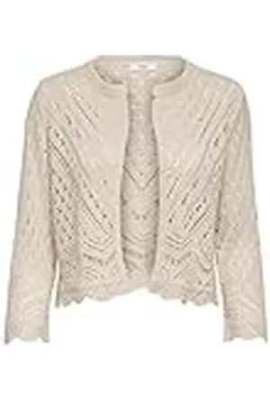JDY SUN 3/4 Cropped Cardigan KNT, , L para Mujer