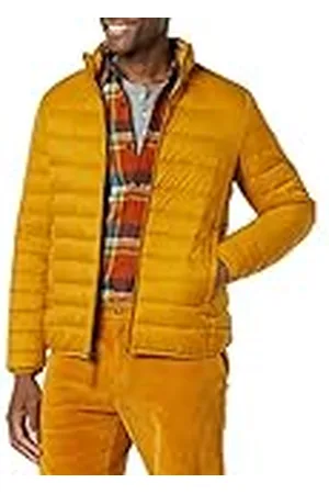 Amazon Chaqueta Acolchada Ligera, Resistente a la Lluvia y Plegable (Disponible en Tallas Grandes y Largos Especiales) Hombre, , M