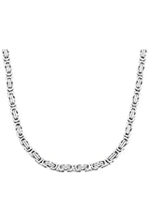 Amor Collar de acero inoxidable para hombre, 50 cm, plateado, viene en caja de regalo de joyería, 9352555