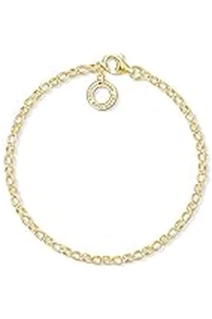 Thomas Sabo Pulsera con dijes en plata chapada en oro X0243-413-39-L15.5