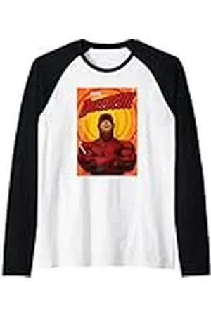 Daredevil Radial Back Devil Camiseta Manga Raglan