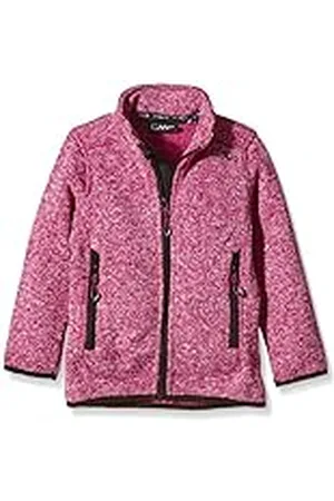 CMP Chaqueta de forro polar para niña, talla 176, color rosa y blanco
