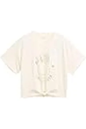 TOM TAILOR 1045199 Camiseta, 12906-Lana de Color Blanco, 128 para Niñas