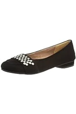 Andrea Conti 0596441 - Bailarinas de Cuero Mujer, Color Negro, Talla 40