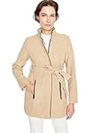 Trendyol Damen Regular Zweireihig Plain Webstoff Mantel Abrigo, , 34 De Las Mujeres