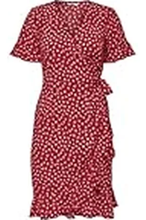ONLY Onlolivia S/S Wrap Dress Wvn Noos Vestido, , 36 para Mujer