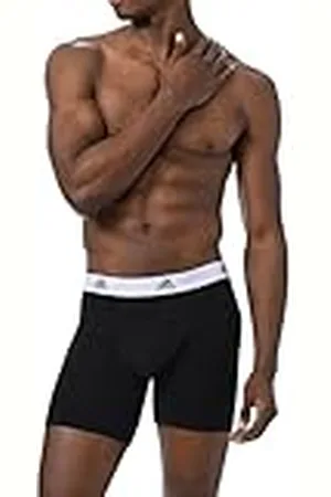 adidas Boxer Brief (3pk) Ropa Interior de Hombres, Negro, S