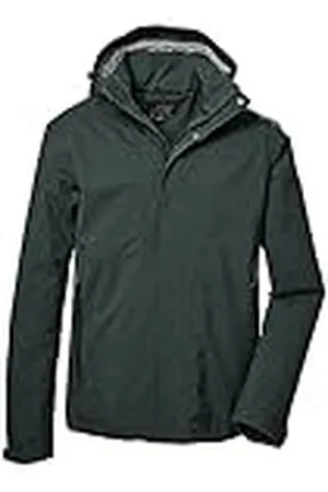 Killtec Hombre Chaqueta funcional/chaqueta de exterior con capucha desmontable KOS 53 MN JCKT, , 4XL, 41333-000